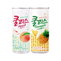동원 쿨피스 복숭아 230ml 30캔 + 동원 쿨피스 파인애플 230ml 30캔, 총 60캔