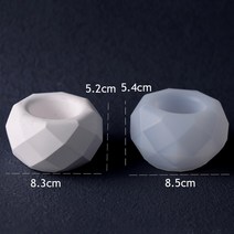 정원화분 콘크리트 심장 모양 실리콘 금형 DIY 수제 에폭시 보석 보관 트레이 석고 꽃 냄비 홈 장식, 25 Cut Round