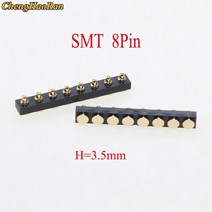 ChengHaoRan 1pcs SMT DIP 포고 핀 커넥터 Pogopin 배터리 스프링로드 접촉 테스트 프로브 전원 충전 헤더, 07 SMT 8P 3.5mm