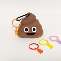두빵펫 강아지 똥츄 풉백 똥봉투 응가 실외배변 하리보 키링 배변용품, 1개, 미니 하리보 키링 딸기