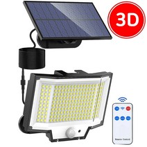 라이프엔 3D 와이드 200구 패널분리형 정원등 LED 태양광 가로등 태양열 야외조명, 상세페이지 참조