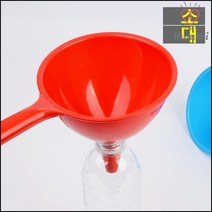 주방컵 약수터 물담기 기름담기 손잡이 깔대기 흘러내림방지, 1개, 소