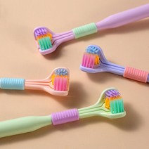 치아 세정기 직수 잇몸 마사지기 구강 수압 칫솔 삼면 소프트 헤어 울트라 파인, -둘