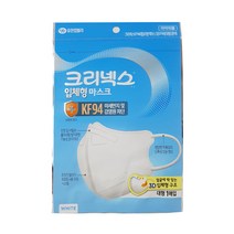 유한킴벌리 크리넥스 3D 입체형 마스크 KF94 대형 1매입 화이트 부리형, 30개, 1개