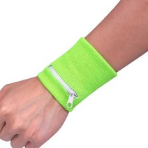 다기능 밴드 지퍼 발목 랩 스포츠 손목 스트랩 지갑 보관 가방 케이스 배드민턴 농구 팔찌 Sweatband, BH65-Green