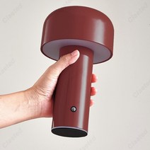 머쉬룸무드등 버섯전등 미드센츄리 오로라조명 전등갓 덴마크 경수진 미니램프 침실 아이방 간접조명 식탁등 이탈리아 디자이너 버섯 테이블 램프 야간 조명 휴대용 무선 터치 충전식, 와인 레드, USB 충전식, 3가지 색상 디밍 가능