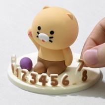홈앤키즈 카카오프렌즈 피규어 차량 주차번호판 춘식이 죠르디 차량용 주차 번호판 휴대폰 번호 표시판