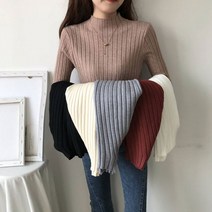 골지 소프트 5컬러 여성 반폴라 tts01