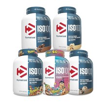 Dymatize ISO 100 Isolate Whey Protein Powder 다이마타이즈 ISO 분리 유청 단백질 보충제 쿠키 앤 크림 맛 2.3kg, 1개
