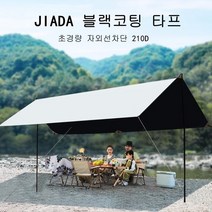 Calm Corner 블랙코팅 감성 캠핑 렉타타프 그늘막 타프 차박 차량 초경량 자외선차단 210D 차광막 감성 차박 어닝 미니 타프, 01 WHITE_01 3*3 메터