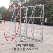 접이식 포토월 프레임 광고 스프레이 현수막 디스플레이 포토존 부스제작 행사장 스크린 부스, 옥외용강관용특수힌지후방지지대(1개)