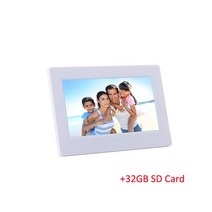 디지털 액자 전자 앨범 비디오 음악 데스크탑 광고 7 인치, 15.32GB SD Card W - 영국 플러그