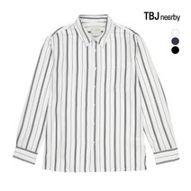 [TBJ] 남성 폴리 루즈핏 스트라이프셔츠(T191SH110P)