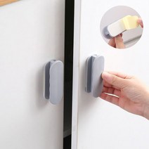 PKFARM 간편 탈부착 멀티손잡이 옷장 창문 2P 화이트 그레이, 1개