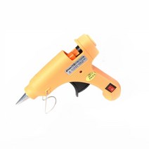 글루건 20W 고온 용융 글루 건 전기 산업용 빠른 가열, Yellow, EU