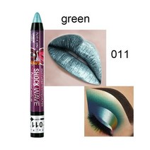 아이쉐도우 아이메이크업 아이 스틱 글리터 섀도우 팔레트 펄아이 애교살 눈화장 new 36 color 펜 립 펜슬 방수 2 in 1 ey shadow 방수 오래 지속되는 진주 펜, 11그린