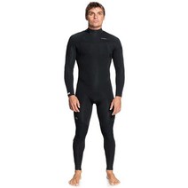 Quiksilver 남성용 3/2 세션 백 지퍼 잠수복 - 타임 | S, Black 223