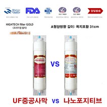 한샘 이펙스 진텍 대체 UF 나노 A형 정수기 필터, A형 중공사막 필터