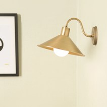 미라 신주 1등 벽등 LED 12W 볼램프 포함 골드 카페 인테리어조명, 12W 전구색, 5개