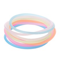 10pcs 나이트 푸니틴 팔찌 팔찌 구미 실리콘 DIY 고무 헤어 밴드