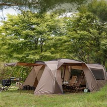 코베아 네스트 W 브라운 KECO9TO-02 대형 거실형 텐트 4인용 이너텐트 그라운드시트 루프 포함