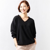 시드마켓 루즈 딥브이넥 니트티 3013125S 빅사이즈 여성 (9430688)