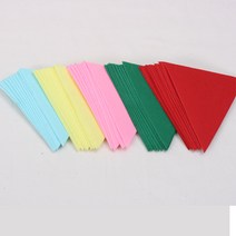 [펠트친구] 삼각재단펠트지(10장) / 가랜드 장식 인테리어 소품 만들기 diy 수예 부자재 재단 펠트지, 초록