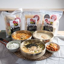 한칼식품 칼국수/수제비 밀키트 3종( 찐멸치 땡초장 찐들깨), 칼국수3종(각 1인분)