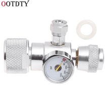 Co2 압력 게이지 JIS m22-14 레귤레이터 압력계 1500PSI 실린더 감속기 밸브 이끼 식물 수족관 단일 표시기