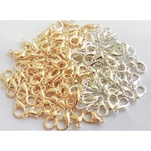 유신통상 랍스터고리 12mm 14mm, 10개, 어두운 실버
