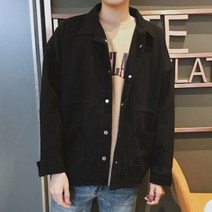 캐주얼 야상 오퍼핏남성 점퍼 밀리터리룩 IS-JK34N 트러커 자켓 봄 데일리