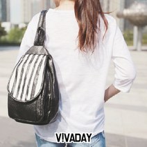 VAG409 세로 스트라이프백팩 에코백 숄더백 토트백 가방 여성 PVC백 빅백 여행