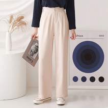 [올리비에클로짓(OLIVIERs CLOSET)] [올리비에스클로젯] 투버튼 핀턱라인 와이드