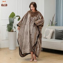 후드담요 캠핑이불 먼지없는담요 캐릭터 후드망토 무릎담요 집순이 오리 모달블랭킷 가을 휴대용이불
