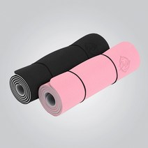 이츠라이프 톤인톤 TPE 필라테스 요가 매트, 핑크 그레이