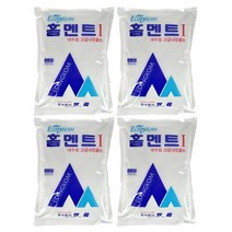 철물팩토리 홈멘트 백색 2kg 4개 가정용 소포장 백시멘트 미장 보수 메지 시공
