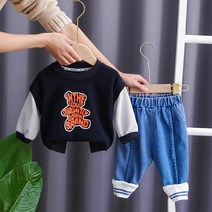 몽실이 베어 맨투맨 상하복 봄 가을 외출복 유아 상하세트