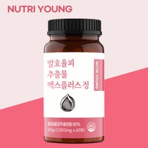 뉴트리영 발효율피 추출물 맥스 플러스 정 1000mg, 60정, 1개
