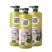 오가니아 착한 알로에베라 95% 온가족 대용량 바디워시 1500g 바디클렌져, 3개