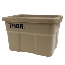 토르 정리함 상판포함 토트 THOR 리빙박스 수납함 22L, 덮개 포함, 베이지