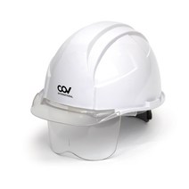 안전모 COV-HF-001A 투명창보안경, 화이트