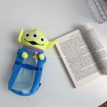 토이스토리 캐릭터 투명 PVC 필통 귀여운 버즈 엘린 포키 랏소베어 돼지 친구 생일 선물, A