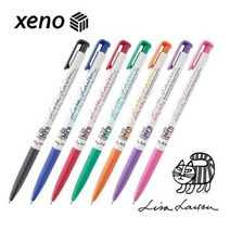 제노 캐릭터볼펜0.38mm/1개/신지가토 유성볼펜, 옐로우그린