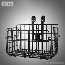 접이식 자전거 다용도 바구니 금속 설치형 뉴타임즈 A240111, 업그레이드 블랙