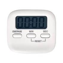 리빙던 공부 주방용 멀티타이머 스톱워치 1개 화이트