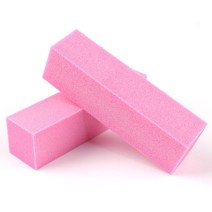 10Pcs 스폰지 전문 네일 파일 120 그릿 매니큐어 도구 여러 가지 빛깔의 사각형 4 양면 사포 아트 케어 버, 06 분홍색
