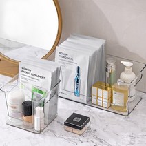다스몰 아크릴 화장품 정리대 마스크팩 수납함, 대형, 1개