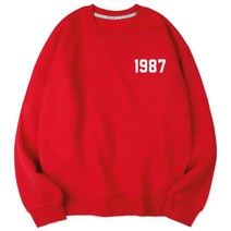 벤힛 남녀공용 세미 오버핏 1987 특양면 빅사이즈 맨투맨
