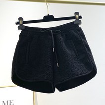 JUSTFEELING 여성겨울반바지 캐주얼 뽀글이 기모 플리스 후리스 팬딩 반바지 특가모음