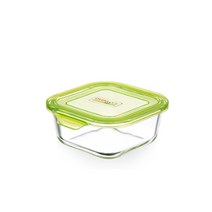 오븐락 반찬 식재료 원터치 정사각 찬기 320ml 1호